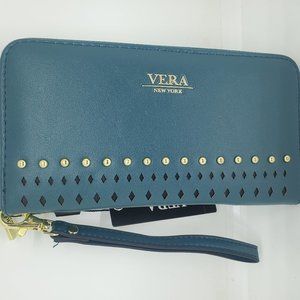 Vera Neumann New York Green Wristlet Wallet New!